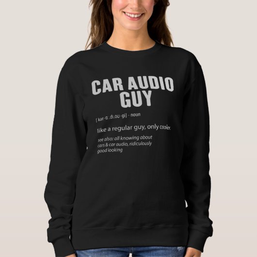 Sweatshirt Voiture Audio Guy (Devant)