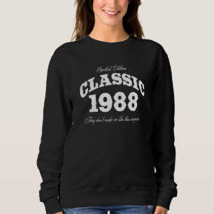 Sweatshirt Voiture Vintage classique de 37 ans 1988 37e anniv