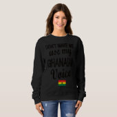 Sweatshirt Voix ghanéenne Ghana Drapeau Racines ghanéennes (Devant entier)
