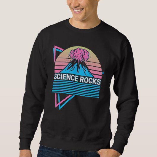 Sweatshirt Volcan Lava Magma Science Roches (Devant)