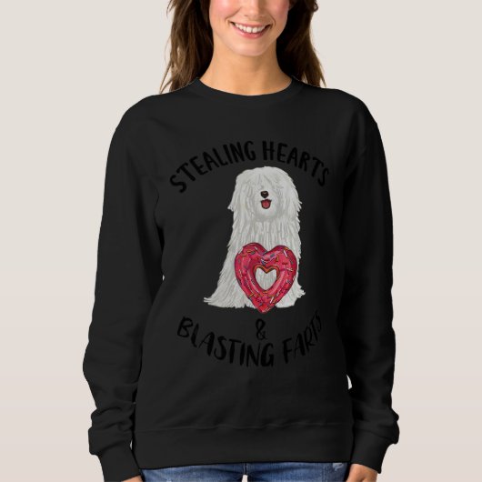 Sweatshirt Voler des cœurs qui explosent des pets Pulik Saint (Devant)