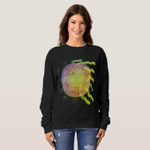 Sweatshirt Voler l'art Abstrait original Sun pour porter (Devant entier)