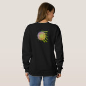 Sweatshirt Voler l'art Abstrait original Sun pour porter (Dos entier)