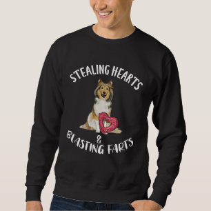 Sweatshirt Voleurs de cœurs pets explosifs Shetland Sheepdog