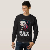 Sweatshirt Volleyball coach  cute panda girl volleyball (Devant entier)