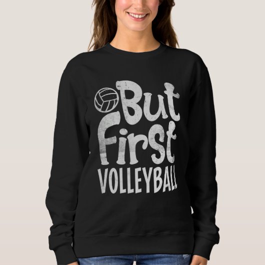 Sweatshirt Volleyball Coach Like A Normal Coach But Cooler (Devant)