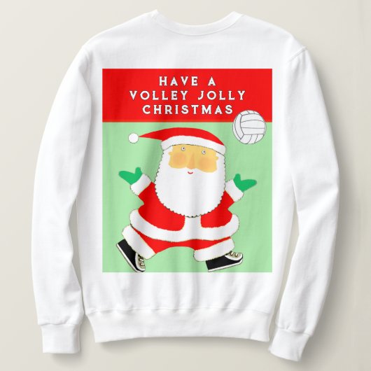 Sweatshirt Volleyball Drôle (Design dos)