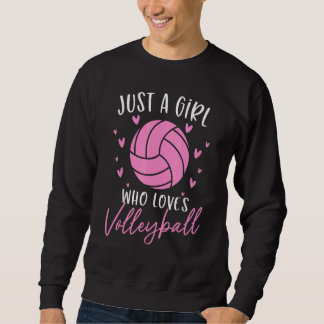 Sweatshirt Volleyball Girl  For Volleyball Players