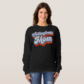 Sweatshirt Volleyball Maman Leopard Ball Maman Fête des Mères (Devant entier)