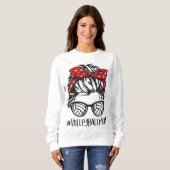 Sweatshirt Volleyball Maman Volleyball Lover Mothers Day Mess (Devant entier)