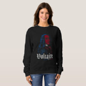 Sweatshirt Voltaire Philosopher Enlightenment Humanistic Phil (Devant entier)