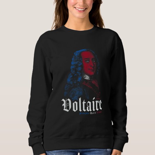 Sweatshirt Voltaire Philosopher Enlightenment Humanistic Phil (Devant)