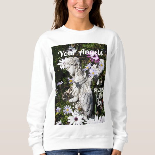 Sweatshirt Vos anges sont toujours avec vous Floral Flower (Devant)