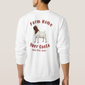 Sweatshirt Vos chèvres Boer de ferme (Dos)