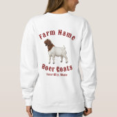Sweatshirt Vos chèvres Boer de ferme (Dos)