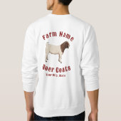 Sweatshirt Vos chèvres Boer de la ferme (Dos)