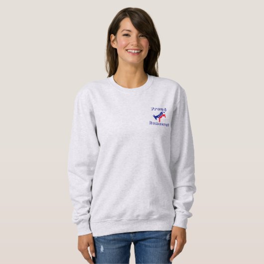 Sweatshirt Vote démocrate (Devant entier)