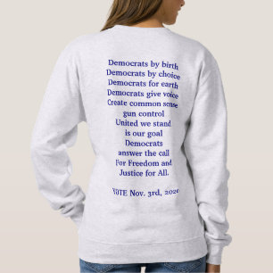 Sweatshirt Vote démocrate