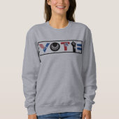 Sweatshirt VOTE pour la liberté, RBG, USPS, Paix, BLM, Égalit (Devant)