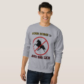 SWEATSHIRT VOTRE CHEVAL EST ANTI-GRAND LICK (Devant entier)