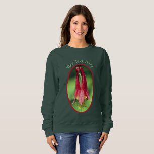 Sweatshirt Votre Fleur de colonne de texte personnalisée