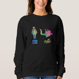 Sweatshirt Votre Maman Ma Maman Skydiver Mère Parachute Skydi