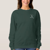 Sweatshirt Votre nom ou nom de bateau Classic Ancre Forest Gr (Devant)