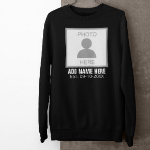 Sweatshirt Votre photo ici Nom et âge