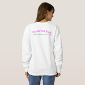 Sweatshirt Votre Plafond ou le Mien - Manches Longues Blanche (Dos entier)