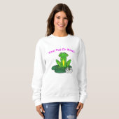 Sweatshirt Votre Plafond ou le Mien - Manches Longues Blanche (Devant entier)