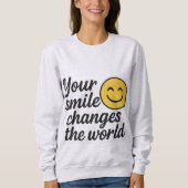 Sweatshirt Votre sourire change le monde (Devant)