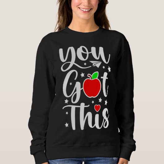 Sweatshirt Vous Avez Cette Journée De Test Étudiants Enseigna (Devant)