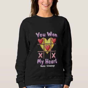 Sweatshirt Vous avez gagné mon cœur Saint-Valentin romantique
