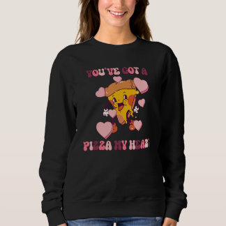 Sweatshirt Vous avez une pizza dans mon cœur groovy Saint-Val
