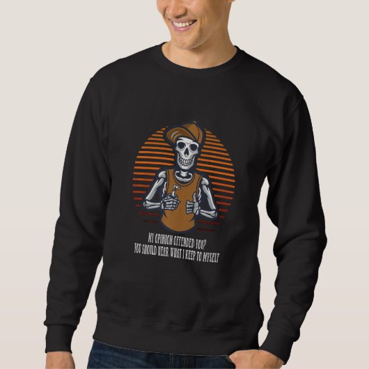 Sweatshirt Vous devriez entendre ce que je garde pour moi-mêm (Devant)