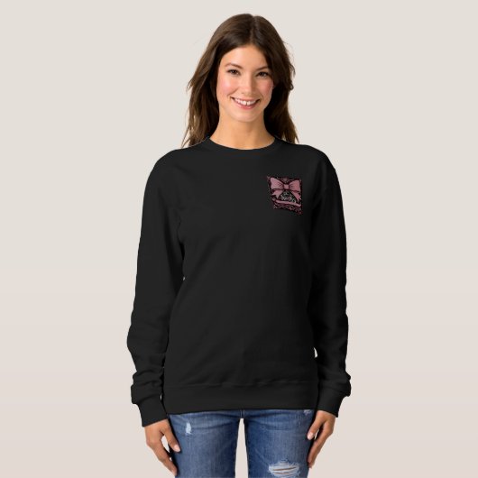 Sweatshirt Vous êtes dignes, Proverbes, avec un arc rose (Devant entier)