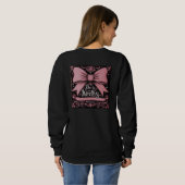 Sweatshirt Vous êtes dignes, Proverbes, avec un arc rose (Dos entier)