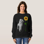 Sweatshirt Vous êtes mon caniche solaire (Devant entier)