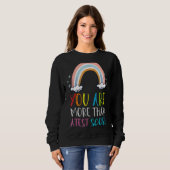 Sweatshirt Vous Êtes Plus Qu'Un Test Score Enseignant Test Da (Devant entier)