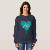 sweatshirt "Vous faites fondre mon coeur" (Devant entier)