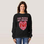 Sweatshirt Vous Faites Mon Coeur Pop Heureuse Sainte-Valentin (Devant entier)