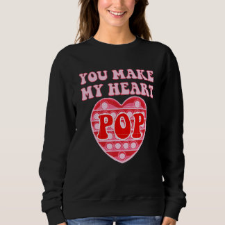 Sweatshirt Vous Faites Mon Coeur Pop Heureuse Sainte-Valentin