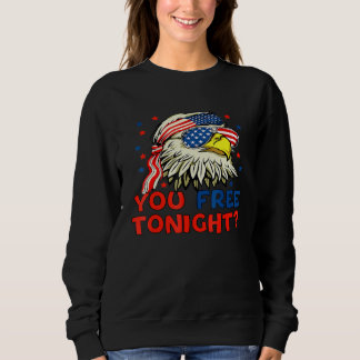 Sweatshirt Vous Libérez Ce Soir Bald Eagle Mullet American Fl
