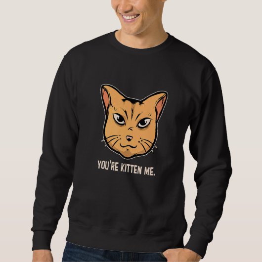 Sweatshirt Vous me faites rire, chat Propriétaire de chat Fo (Devant)