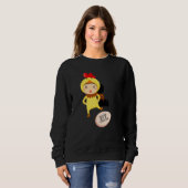 Sweatshirt Vous n'êtes pas un poulet   Blagues animales (Devant entier)