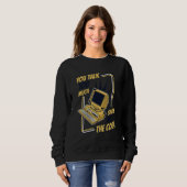 Sweatshirt Vous Parlez Trop Montrez Moi Le Code Codeur Logici (Devant entier)