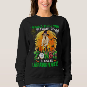 Sweatshirt Vous pousser devant les zombies pour sauver mon la