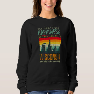 Sweatshirt Vous pouvez aller au Wisconsin Wisconsin