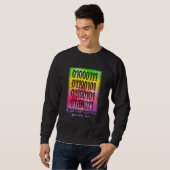 Sweatshirt Vous Pouvez Lire Ceci Vous êtes Trop Code Binaire (Devant entier)