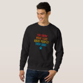 Sweatshirt Vous Savez Ce Que J'Aime Chez Les Gens Leurs Chien (Devant entier)